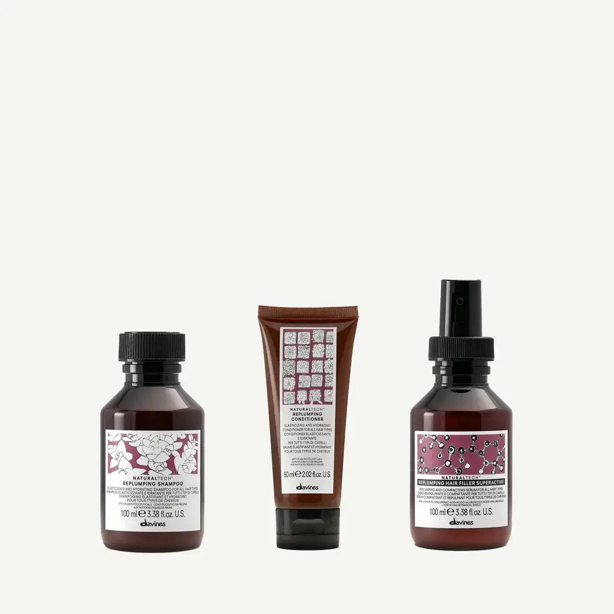 Davines Naturaltech REPLUMPING Volumizing Travel Kit