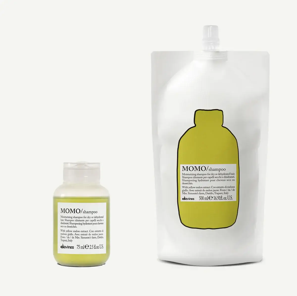 Davines MOMO Shampoo Travel Refill Kit