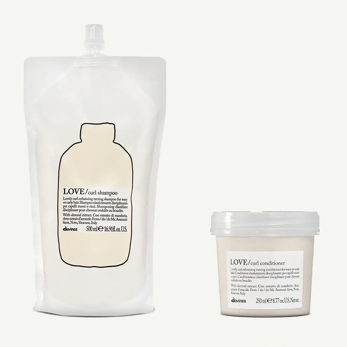 Davines LOVE CURL Shampoo Refill & Conditioner
