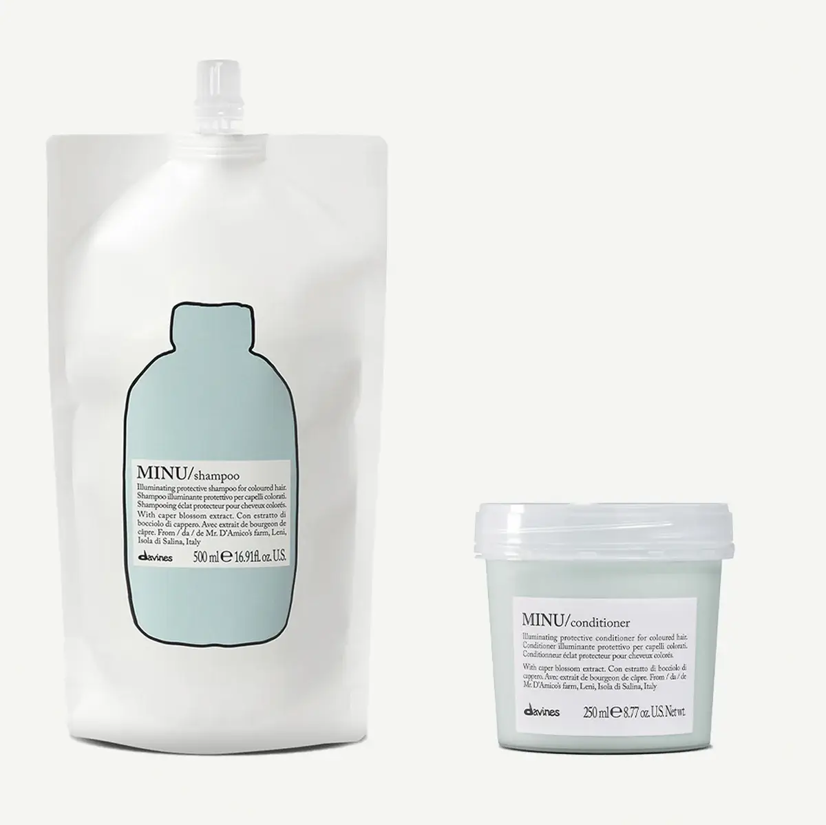 Davines MINU Shampoo Refill & Conditioner
