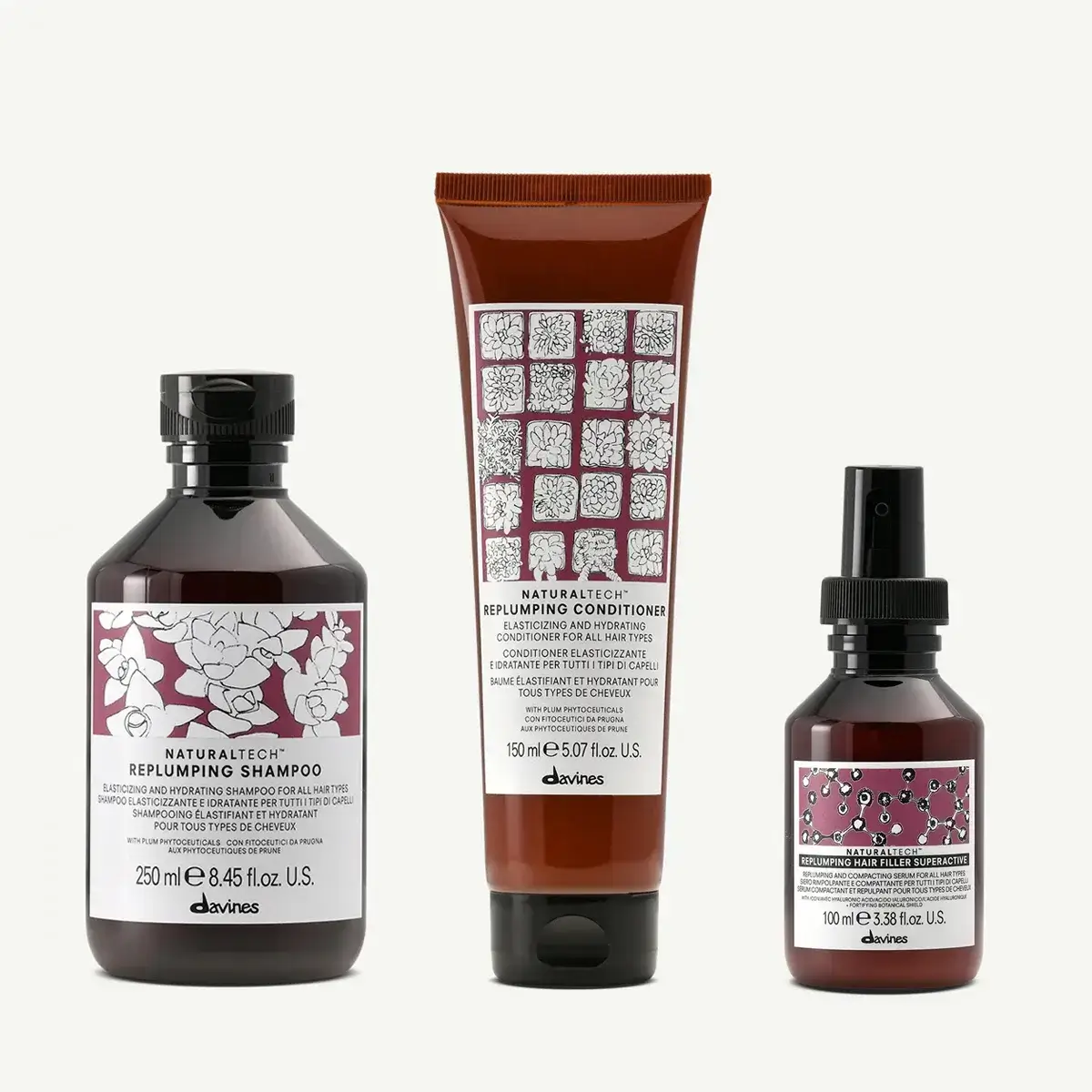 Davines Naturaltech REPLUMPING Complete Kit 3 pz